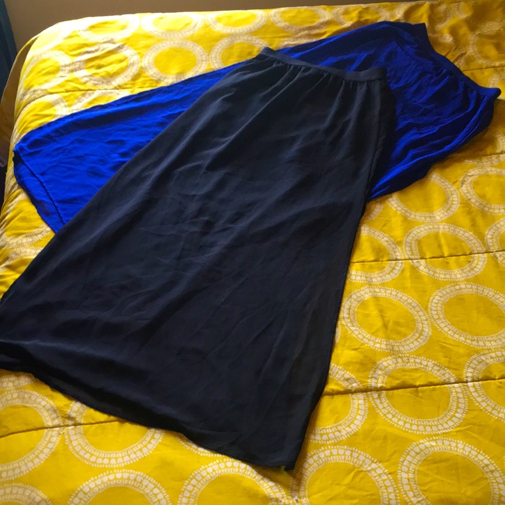 Two H&M Double Slit Skirts